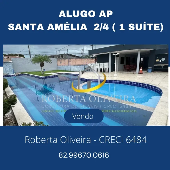Foto 1 de Apartamento com 2 Quartos para alugar, 50m² em Santa Amélia, Maceió