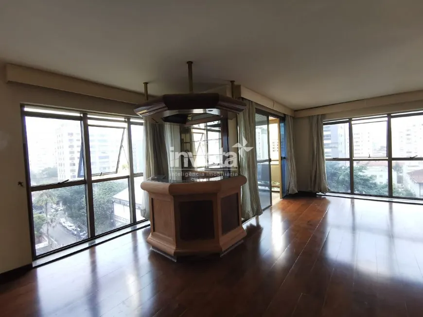 Foto 1 de Apartamento com 4 Quartos para alugar, 250m² em Boqueirão, Santos