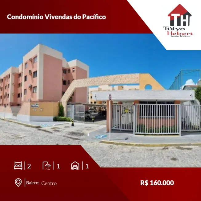 Foto 1 de Apartamento com 2 Quartos à venda, 55m² em Centro, Barra dos Coqueiros