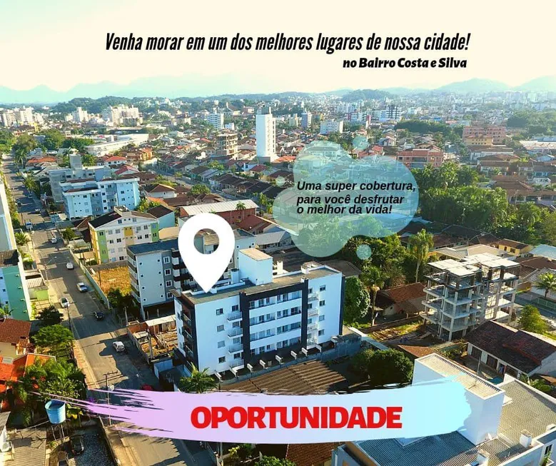 Foto 1 de Cobertura com 3 Quartos à venda, 156m² em Costa E Silva, Joinville