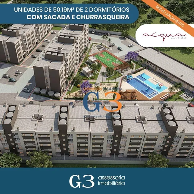 Foto 1 de Apartamento com 2 Quartos para venda ou aluguel, 50m² em Areal, Pelotas