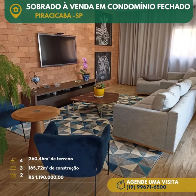 Foto 1 de Casa com 3 Quartos à venda, 165m² em Água Branca, Piracicaba