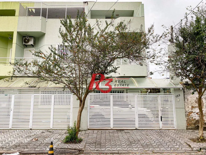 Foto 1 de Sobrado com 3 Quartos à venda, 89m² em Campo Grande, Santos