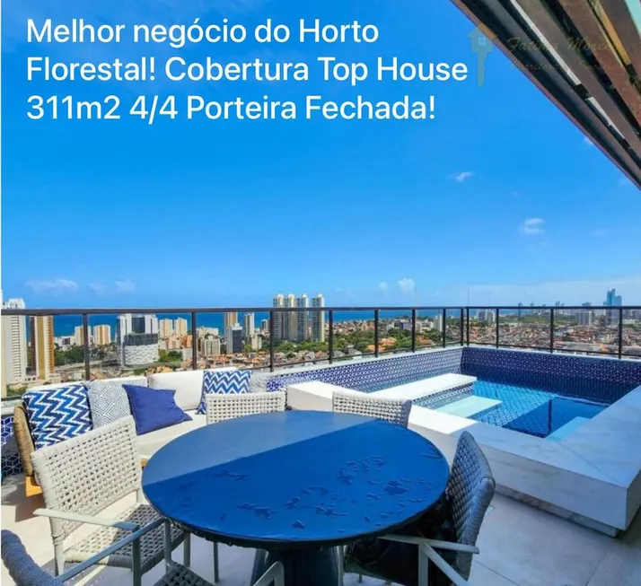 Foto 1 de Cobertura com 4 Quartos à venda, 311m² em Horto Florestal, Salvador