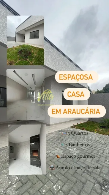 Foto 1 de Casa de Condomínio com 2 Quartos à venda, 70m² em Estação, Araucária