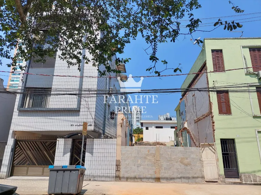 Foto 1 de Lote/Terreno para venda ou aluguel, 168m² em Gonzaga, Santos