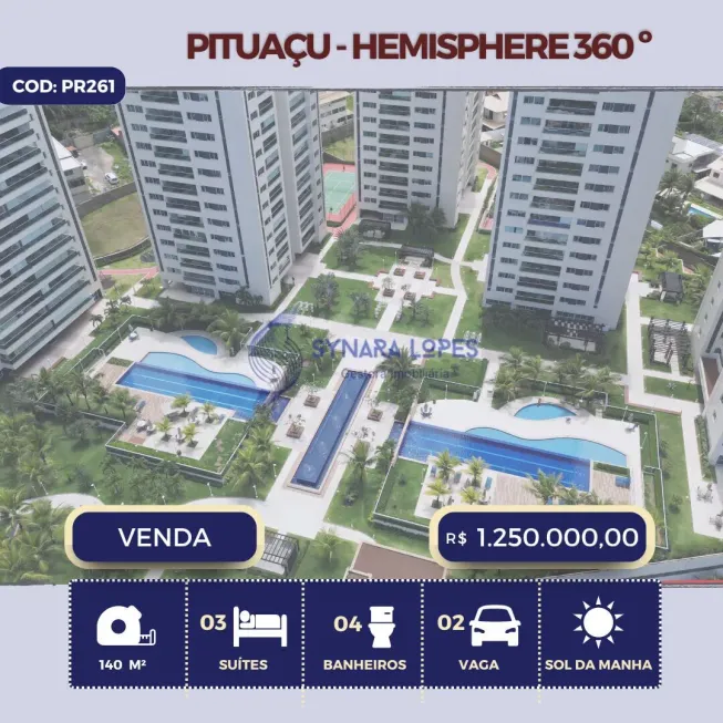 Foto 1 de Apartamento com 3 Quartos à venda, 140m² em Pituaçu, Salvador