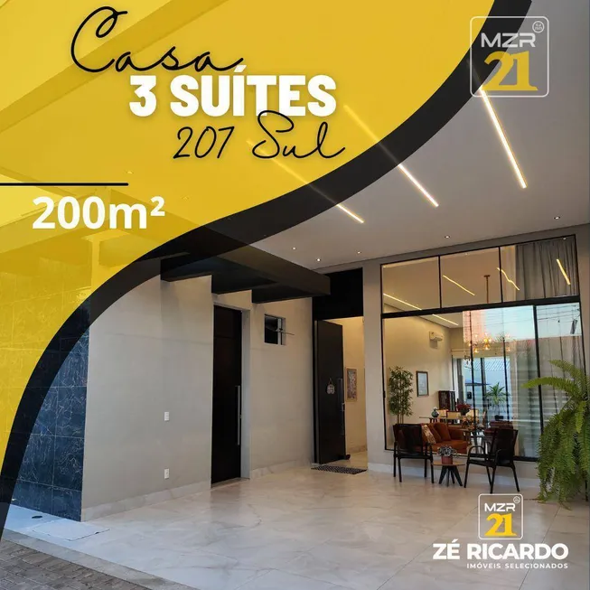 Foto 1 de Casa com 3 Quartos à venda, 200m² em Plano Diretor Sul, Palmas