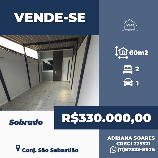 Foto 1 de Sobrado com 2 Quartos à venda, 60m² em Vila Caputera, Mogi das Cruzes