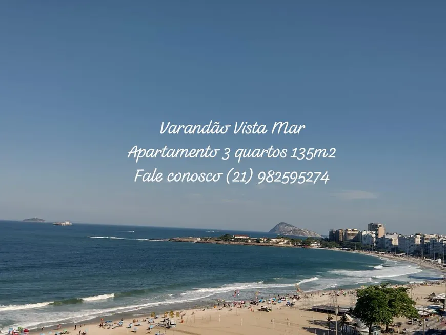 Foto 1 de Apartamento com 3 Quartos à venda, 135m² em Leme, Rio de Janeiro