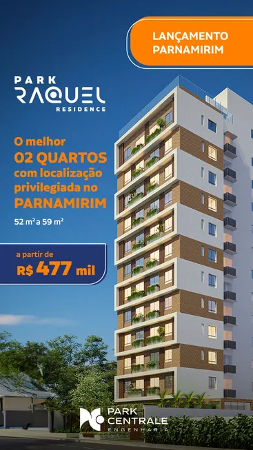 Foto 1 de Apartamento com 2 Quartos à venda, 57m² em Parnamirim, Recife