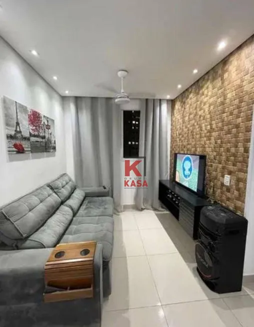 Foto 1 de Apartamento com 2 Quartos à venda, 46m² em Areia Branca, Santos