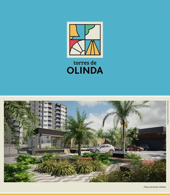 Foto 1 de Apartamento com 2 Quartos à venda, 45m² em Jardim Brasil, Olinda