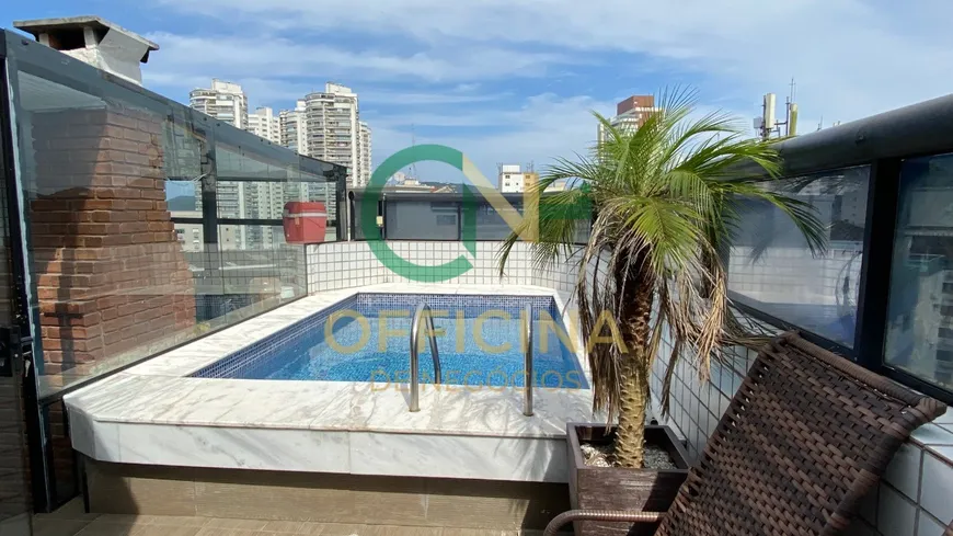 Foto 1 de Cobertura com 4 Quartos para venda ou aluguel, 225m² em Ponta da Praia, Santos