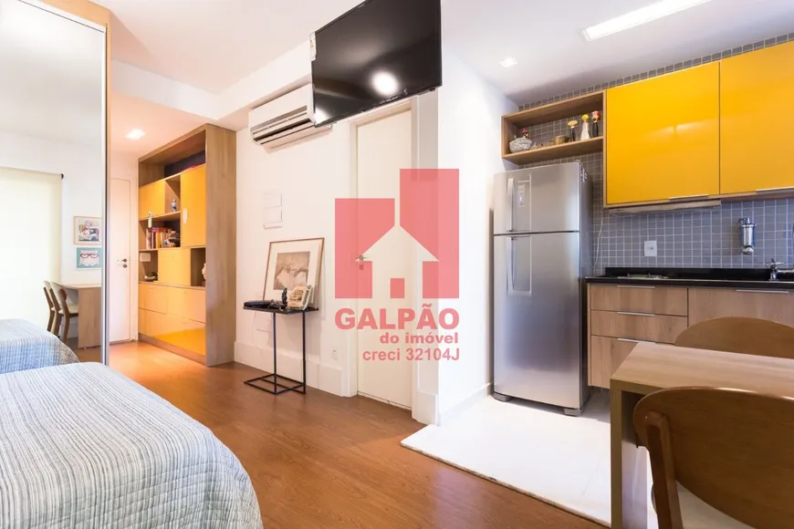 Foto 1 de Apartamento com 1 Quarto à venda, 34m² em Cidade Monções, São Paulo
