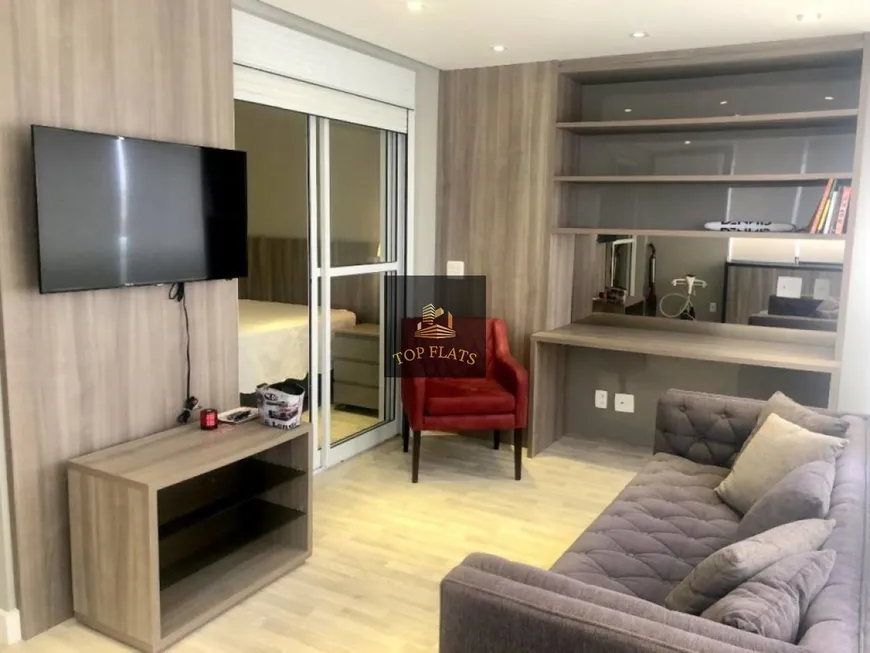 Foto 1 de Flat com 1 Quarto para alugar, 54m² em Itaim Bibi, São Paulo