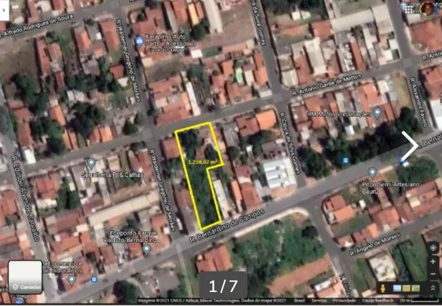 Foto 1 de Lote/Terreno à venda, 1250m² em Vila Alto Paraíso, Bauru