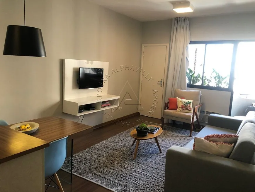 Foto 1 de Flat com 1 Quarto à venda, 56m² em Alphaville, Barueri