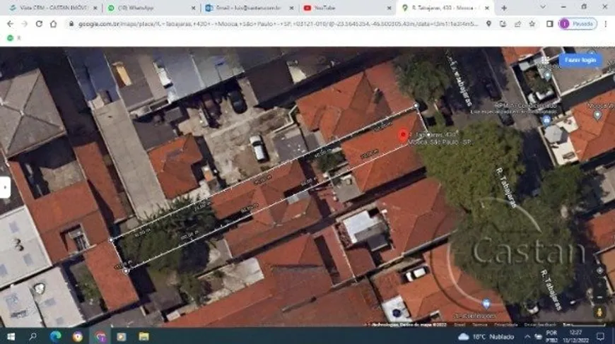 Foto 1 de Lote/Terreno com 1 Quarto à venda, 238m² em Móoca, São Paulo