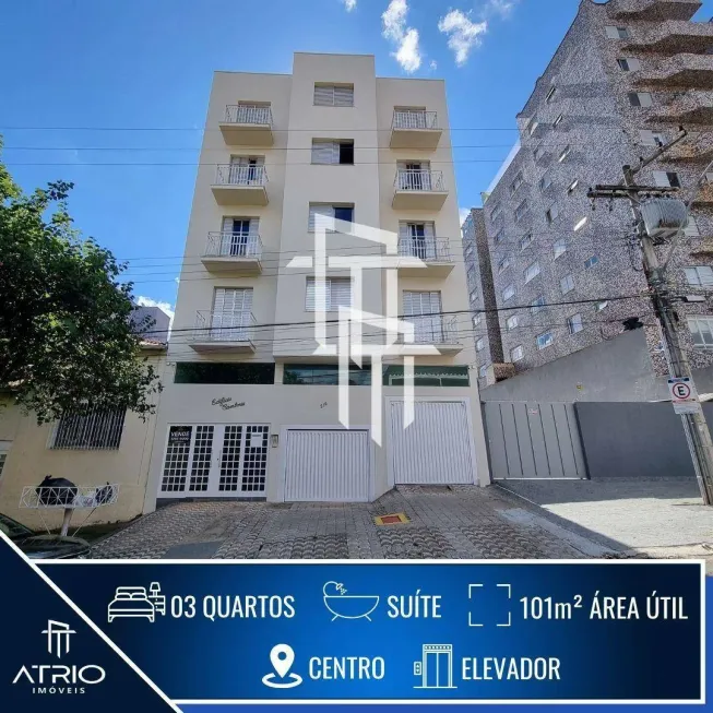 Foto 1 de Apartamento com 3 Quartos à venda, 102m² em Centro, Poços de Caldas