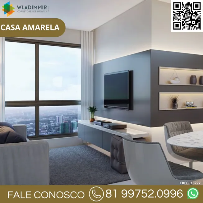 Foto 1 de Apartamento com 3 Quartos à venda, 106m² em Casa Amarela, Recife