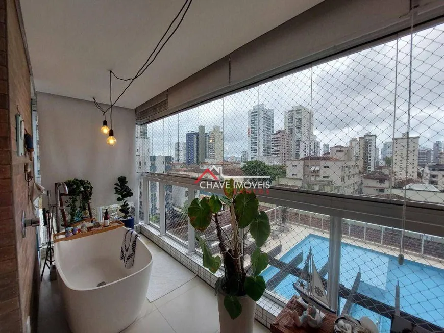 Foto 1 de Apartamento com 3 Quartos à venda, 159m² em Embaré, Santos