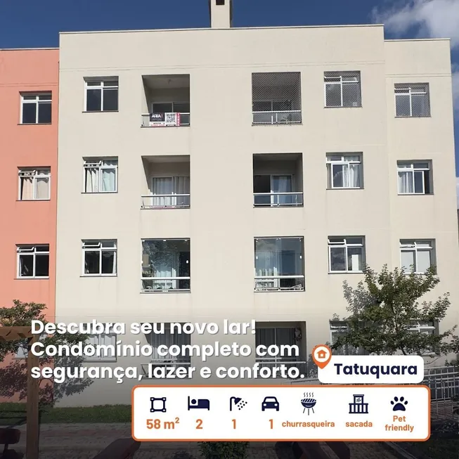 Foto 1 de Apartamento com 2 Quartos à venda, 47m² em Tatuquara, Curitiba