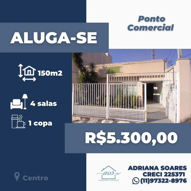 Foto 1 de Ponto Comercial com 5 Quartos para alugar, 180m² em Vila Vitória, Mogi das Cruzes