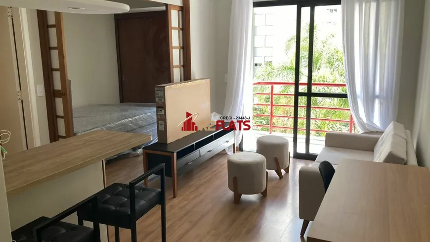 Foto 1 de Flat com 1 Quarto para alugar, 35m² em Moema, São Paulo