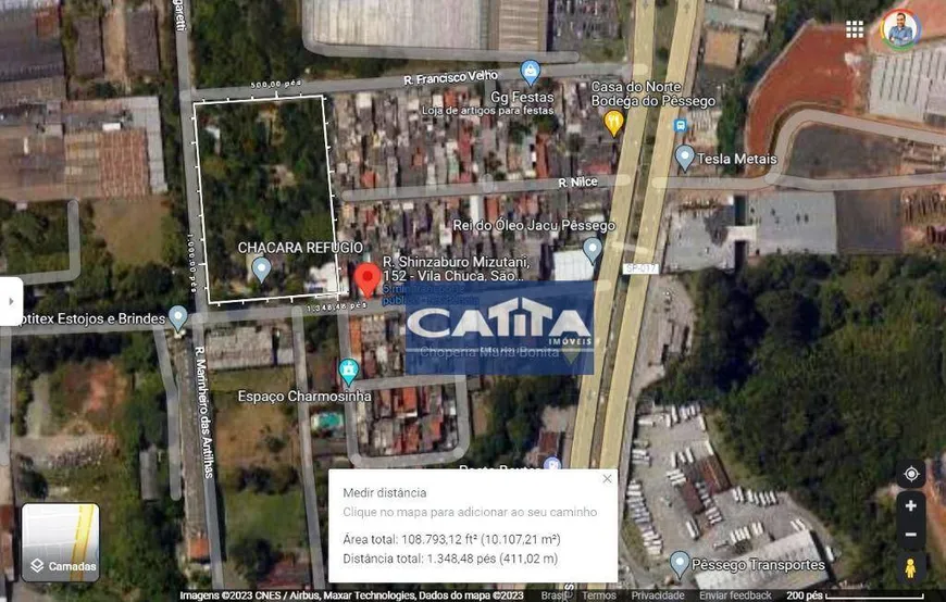 Foto 1 de Lote/Terreno à venda, 9662m² em Jardim Marabá, São Paulo