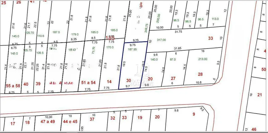 Foto 1 de Lote/Terreno à venda, 187m² em Vila Eldizia, Santo André
