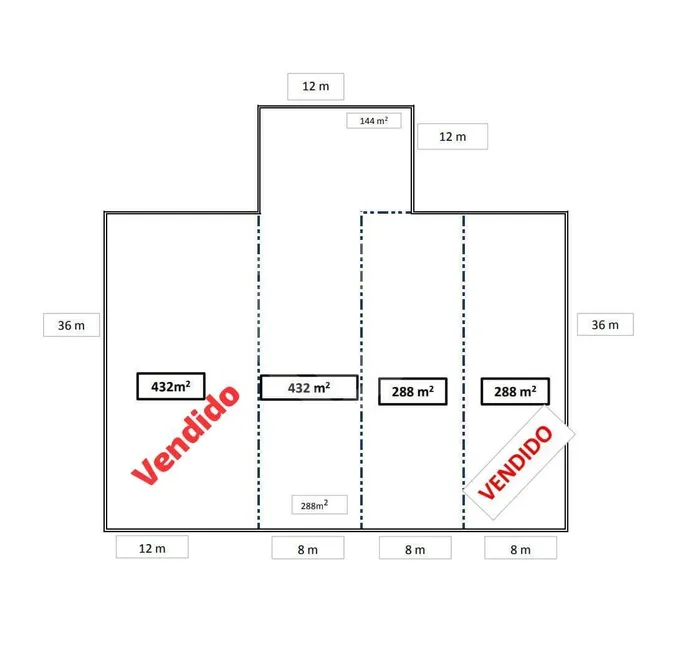 Foto 1 de Lote/Terreno à venda, 288m² em Jardim Terra Branca, Bauru