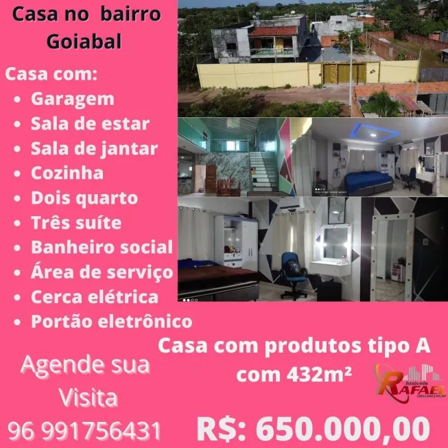 Foto 1 de Casa com 5 Quartos à venda, 432m² em Cabralzinho, Macapá