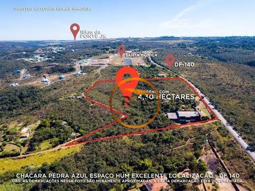 Foto 1 de Fazenda/Sítio à venda, 43000m² em Setor Habitacional Jardim Botânico, Brasília