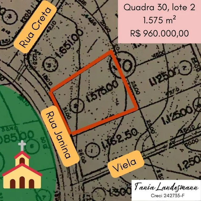 Foto 1 de Lote/Terreno à venda, 1575m² em Vila de São Fernando, Cotia
