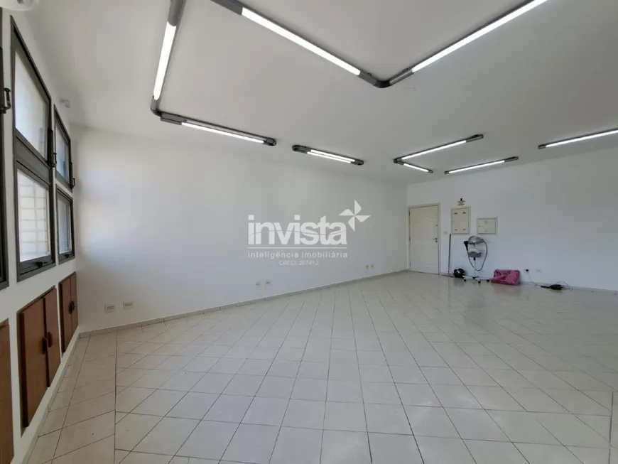 Foto 1 de Sala Comercial para alugar, 57m² em Vila Matias, Santos