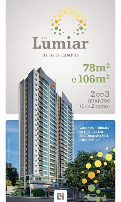 Foto 1 de TORRE LUMIAR || 106m² em Jurunas, Belém