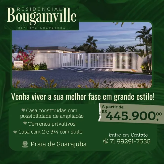 Foto 1 de Casa com 2 Quartos à venda, 147m² em Guarajuba Monte Gordo, Camaçari