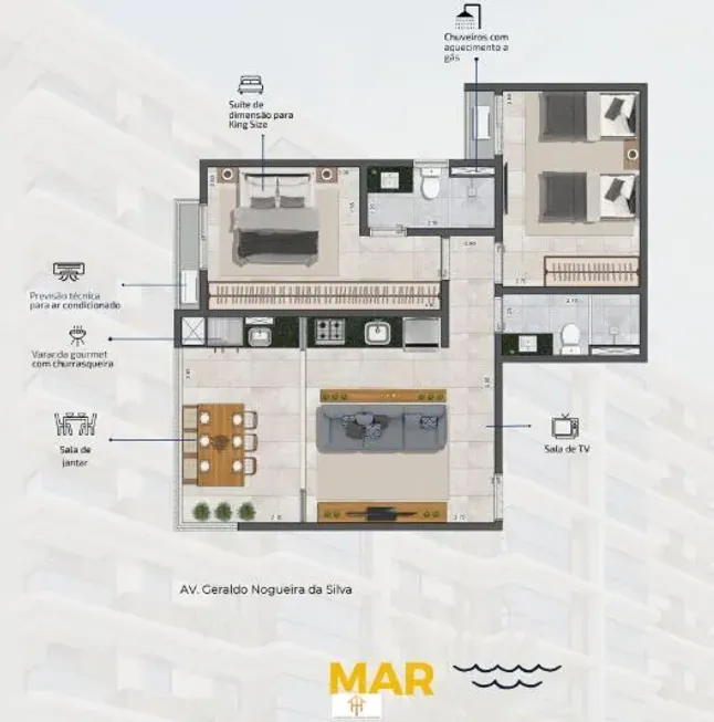 Foto 1 de Apartamento com 2 Quartos à venda, 60m² em Praia Das Palmeiras, Caraguatatuba