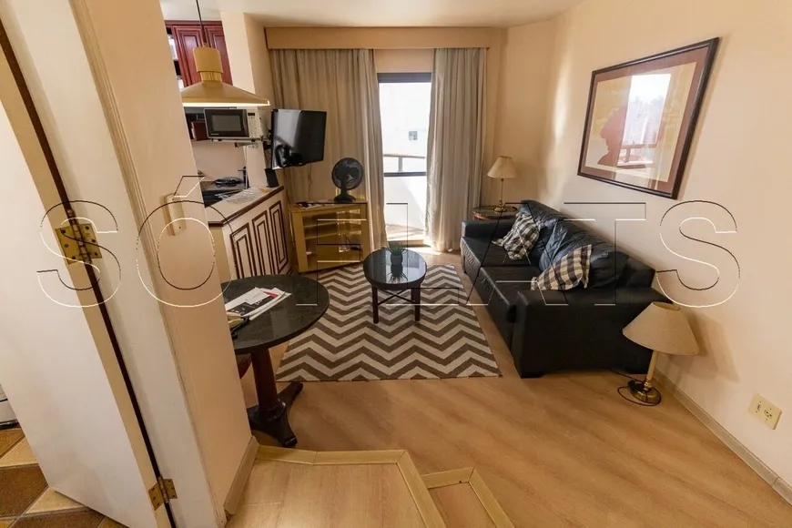 Foto 1 de Flat com 1 Quarto para alugar, 48m² em Jardim Paulista, São Paulo