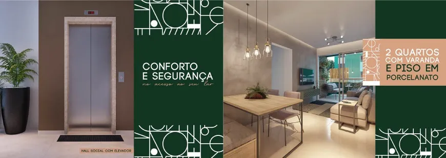 Foto 1 de Apartamento com 2 Quartos à venda, 46m² em Rio Doce, Olinda