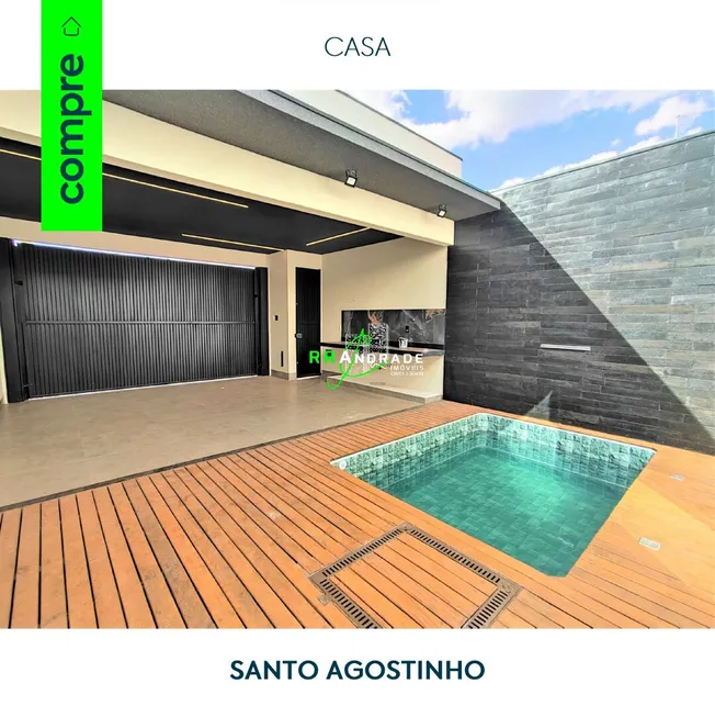 Foto 1 de Casa com 3 Quartos à venda, 124m² em Jardim Santo Agostinho, Franca