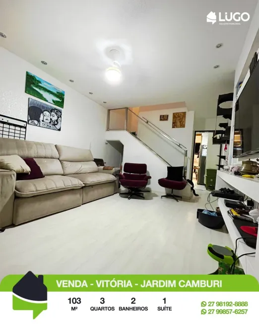 Foto 1 de Casa com 3 Quartos à venda, 103m² em Jardim Camburi, Vitória