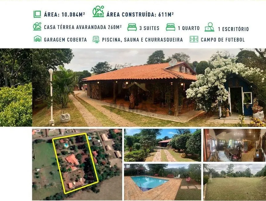 Foto 1 de Fazenda/Sítio com 3 Quartos à venda, 611m² em Caixa d Agua, Vinhedo