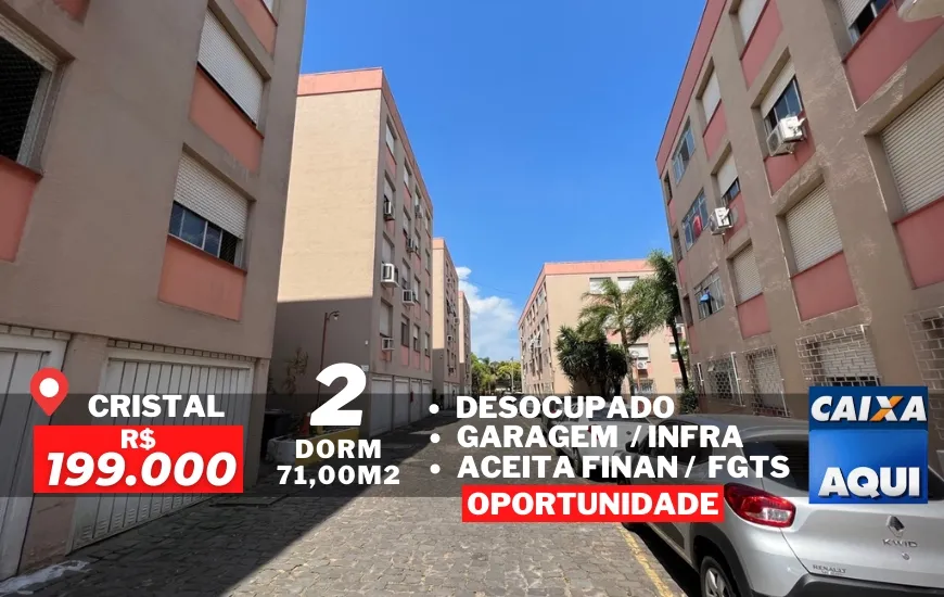 Foto 1 de Apartamento com 2 Quartos à venda, 71m² em Cristal, Porto Alegre