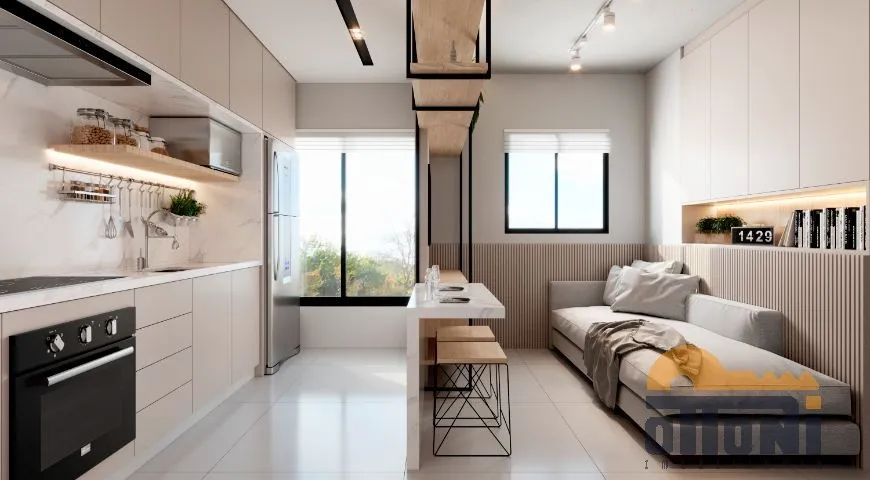 Foto 1 de Apartamento com 1 Quarto à venda, 20m² em Prado Velho, Curitiba