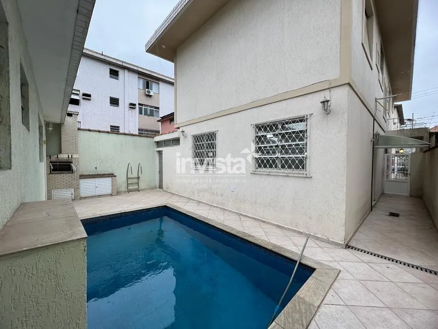 Foto 1 de Casa com 5 Quartos para alugar, 315m² em Aparecida, Santos