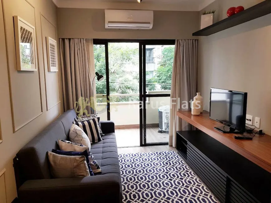 Foto 1 de Flat com 1 Quarto para alugar, 35m² em Jardins, São Paulo