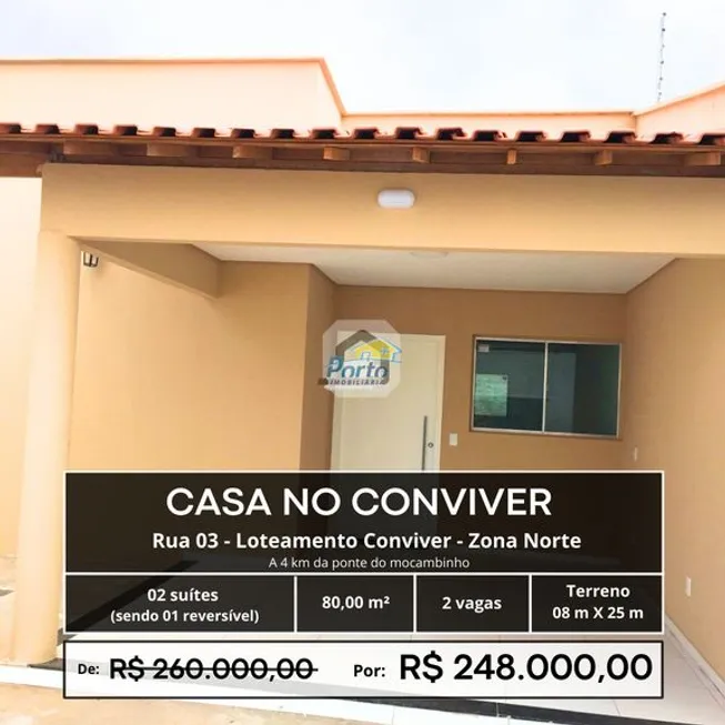 Foto 1 de Casa com 2 Quartos à venda, 87m² em Aroeiras, Teresina