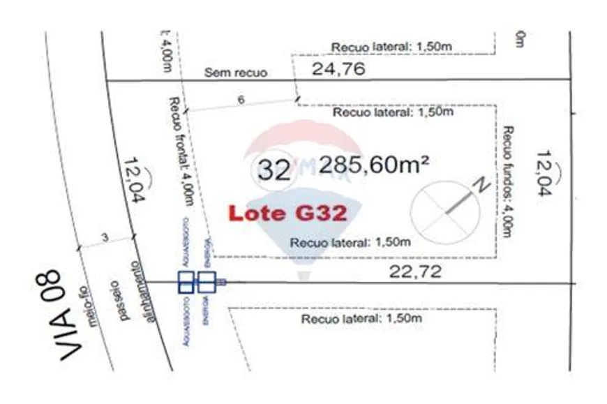 Foto 1 de Lote/Terreno à venda, 285m² em Laranjal, Pelotas